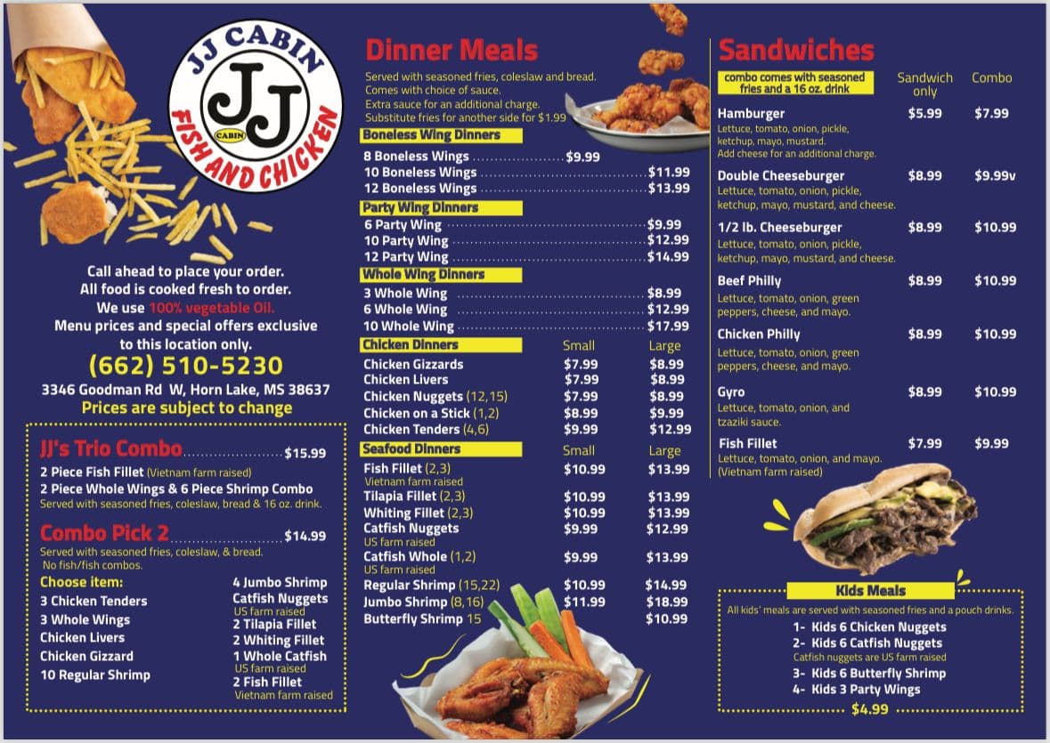 JJ's Fish and Chicken in Horn Lake